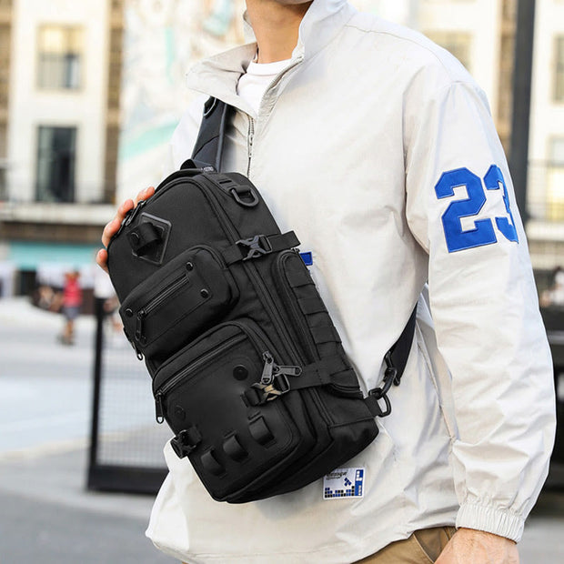 Sling Bag For Men Outdoor Sports Crossbody Tactical Chest Bag
