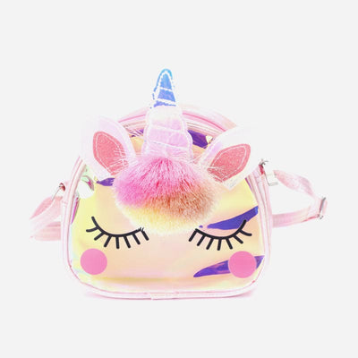 Crossbody Bag For Kids Cute Cartoon Unicorn TPU Travel Bag