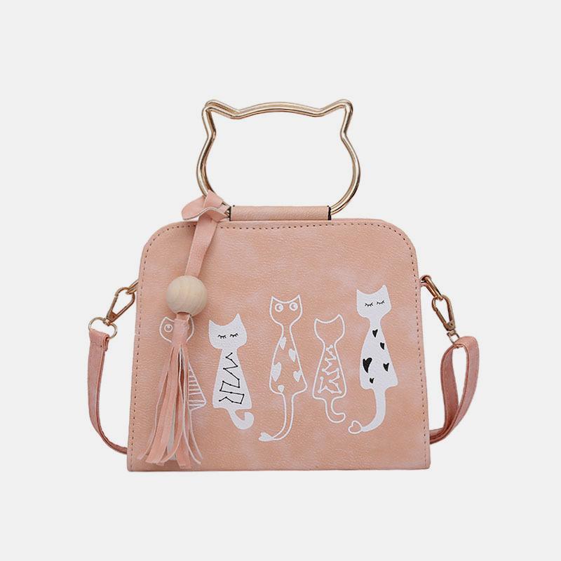 Cute Cat Paw Handbag Multi-carry Crossbody Bag