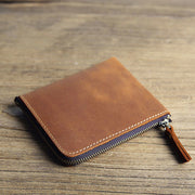 Genuine Leather Coin Purse Mini Pouch Change Wallet for Men Women