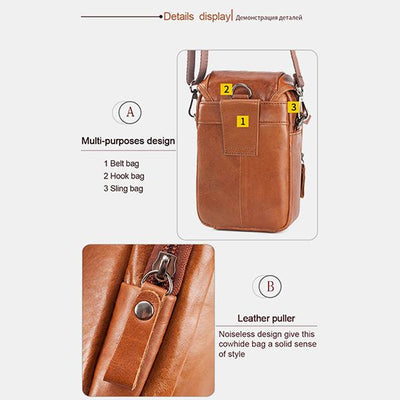 Genuine Leather Phone Purse Crossbody Bag