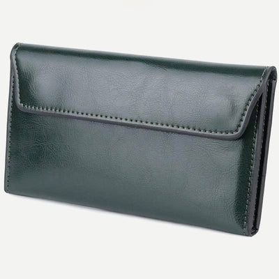 Wallet for Women Slim Multi-Function Minimalist Genuine Leather Handbag Purse