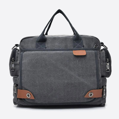 Messenger Bag for Men Casual Canvas Multi-Pocket crossbody bag