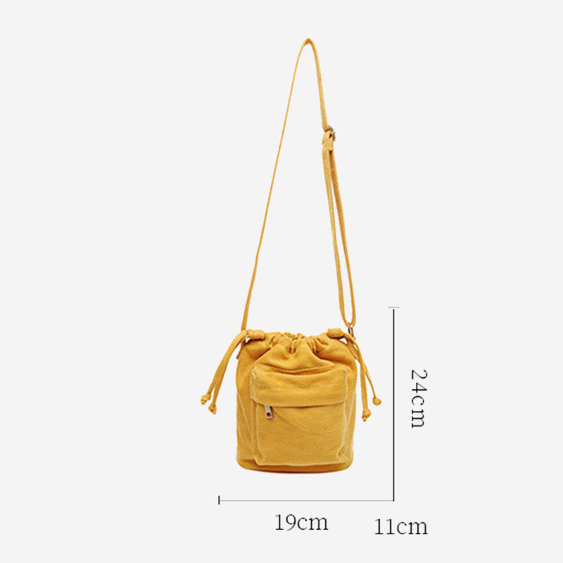 Cute Drawstring Bucket Crossbody Bag