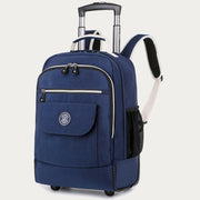 Dual Use Backpack For Travel Pull Rod Rolling Tote