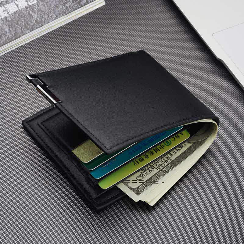 Minimalist Bifold Wallet for Men Business Slim Front Pocket Wallet