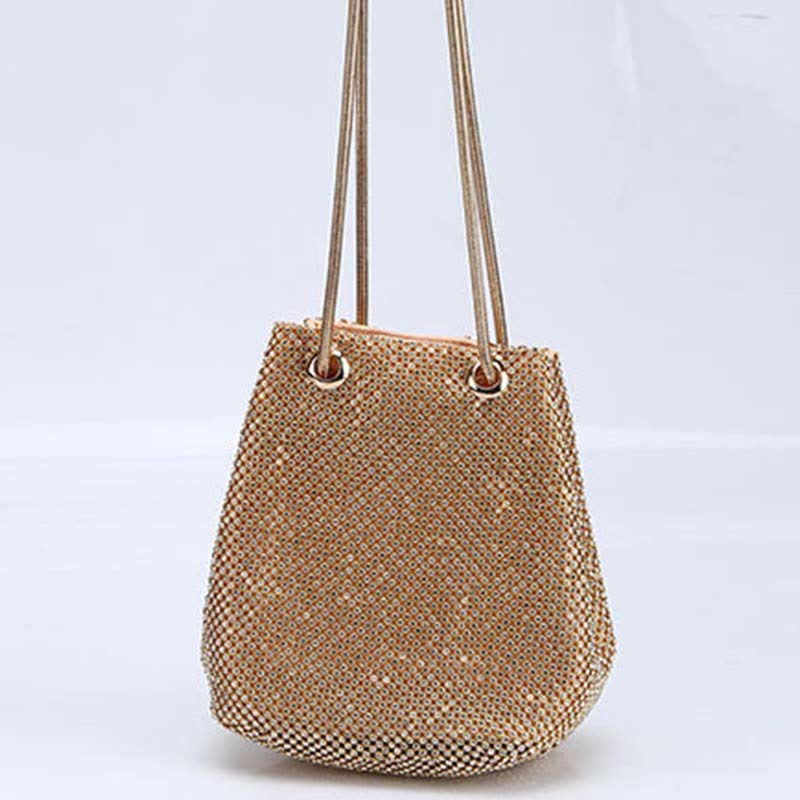 Glitter Shoulder Bag Purses Handbags Crystals Evening Bag for Women Girls