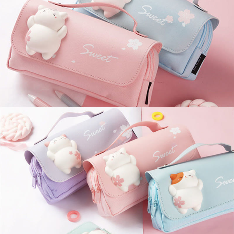 Pencil Case For Study Cute Decompression Multifunctional Large Capacity Case