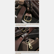 Retro Classic Leather EDC Business Waist Phone Bag