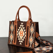 Vintage Linen Cotton Handbag For Women Bohemian Crossbody Tote