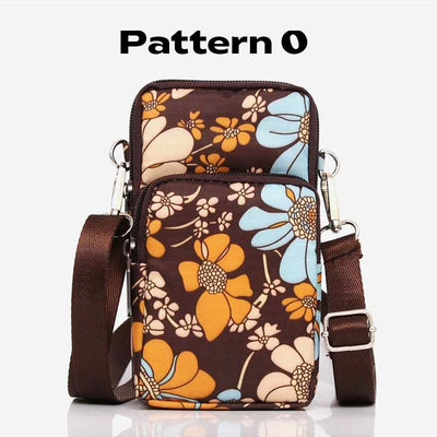 Lightweight Mini Shoulder Bag Women Purse Floral Crossbody Wallet Phone Bag