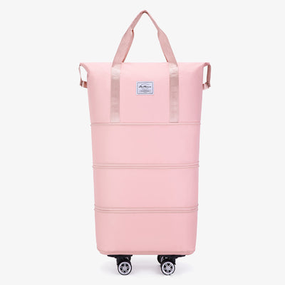 Expandable Rolling Duffel Bag with Detachable Wheels Large Shopping Tote Handbag Purses