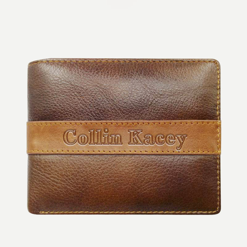 Mens Retro Bifold Short Roomy Leather Wallet Multi Style Optionals