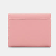 Mini Faux Leather Trifold Cute Wallet for Women Girls Clutch Purses