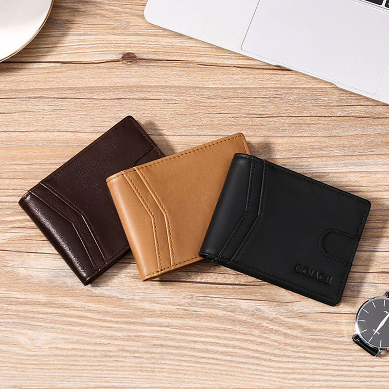 Bifold Quick Access Oil wax Leather Wallet