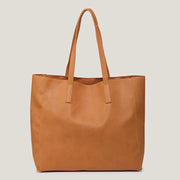 Vintage Soft Leather Tote Shoulder Bag for Women Satchel Handbag