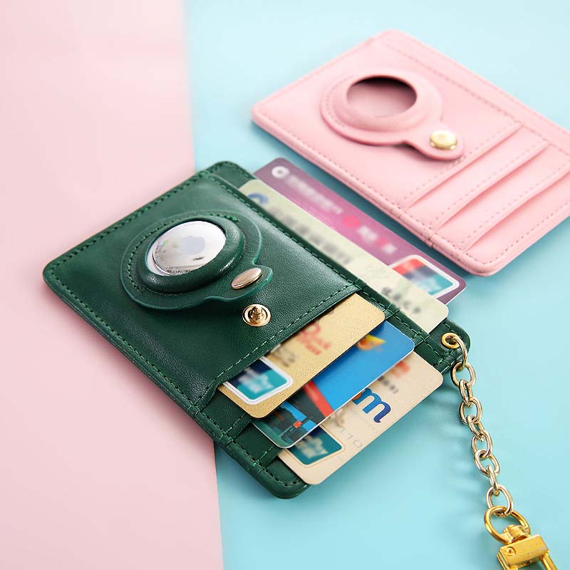 Airtag Womens Wallet Pull Out RFID Anti Theft Card Holder