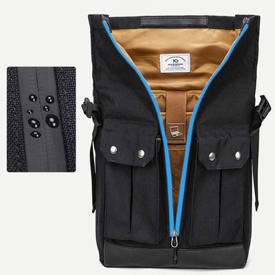 Multi-Pocket Waterproof Men's Business Backpack Roomy Breathable Laptop Pack