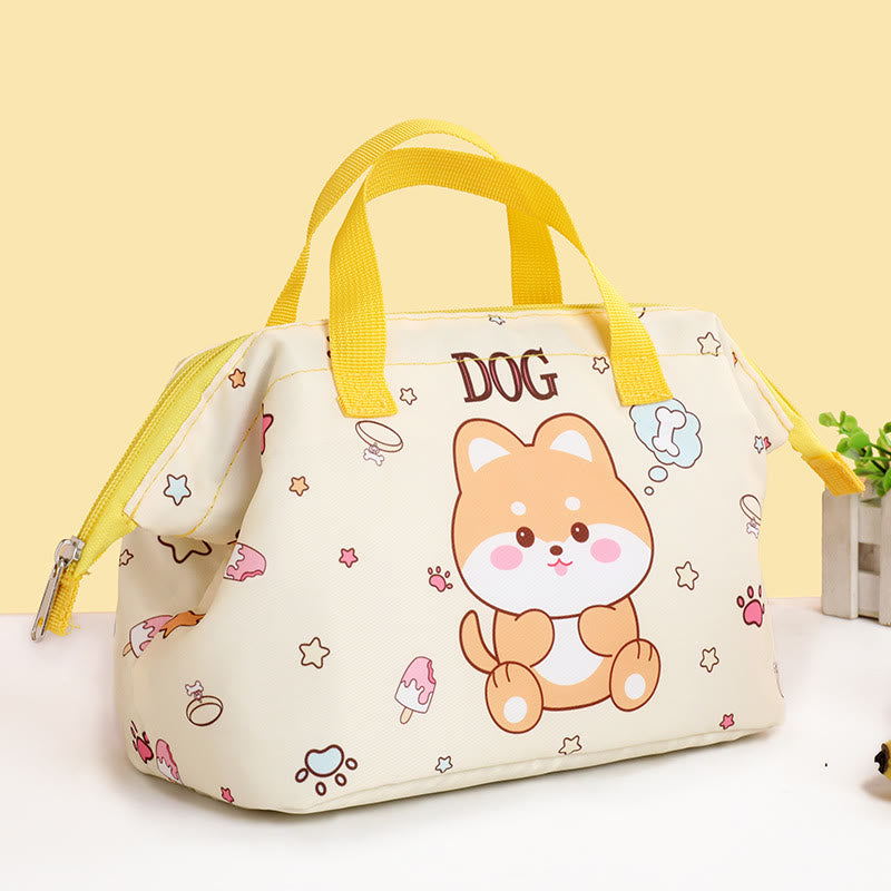 Cartoon Lunch Bag For Students Thickened Aluminum Foil Insulation Handbag