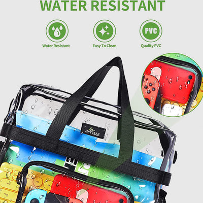 Large Capacity Waterproof Casual Transparent Handbag