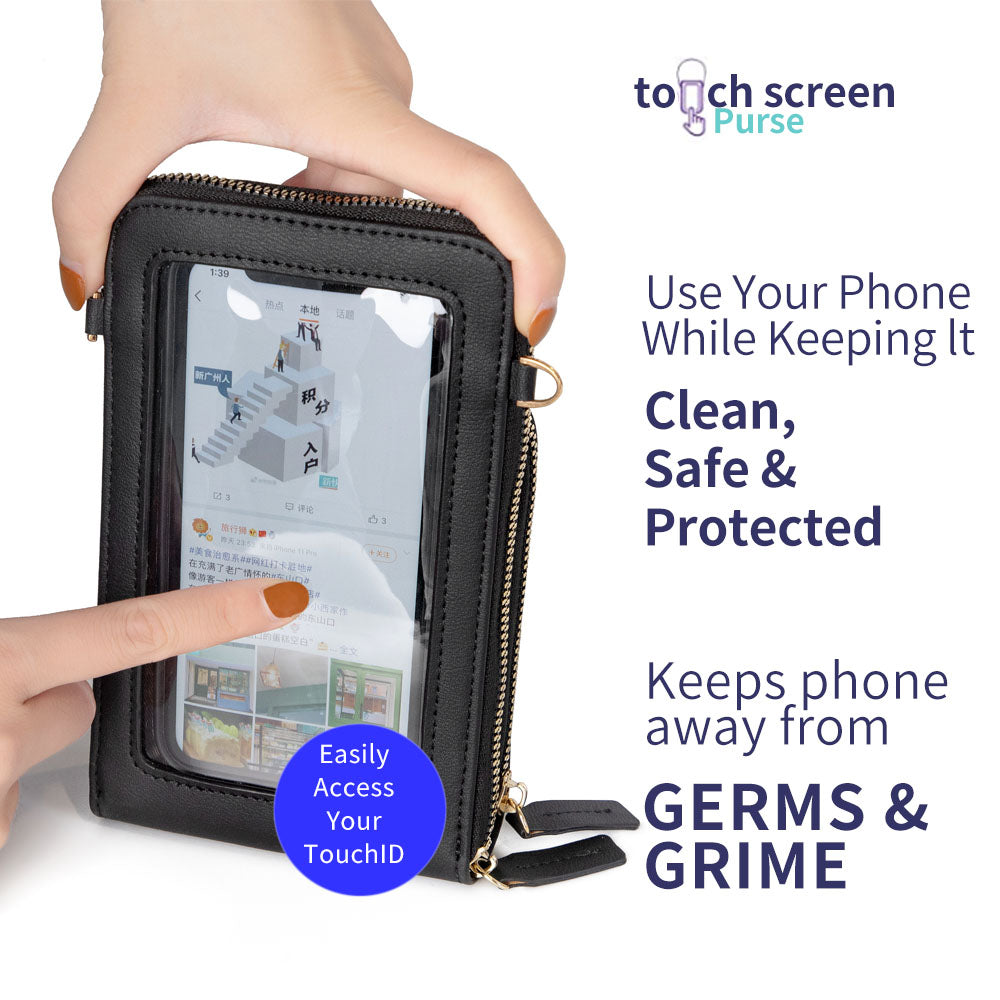 Large Capacity Phone Purse With Clear Window