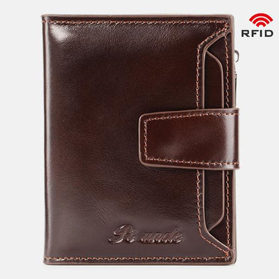 RFID Large Capacity Multi Card Leather Wallet