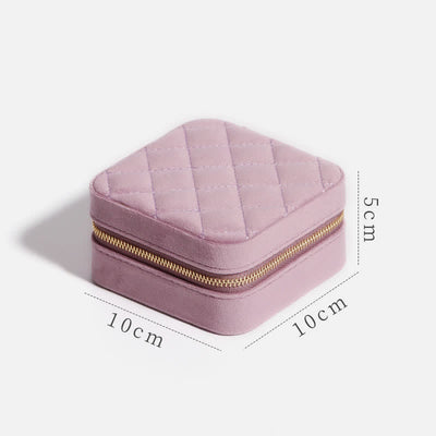 Storage Bag for Women Luxury with Mirror Mini Jewelry Box