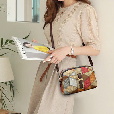 Contrast Color Crossbody Bag For Women Chic Shoulder Bag