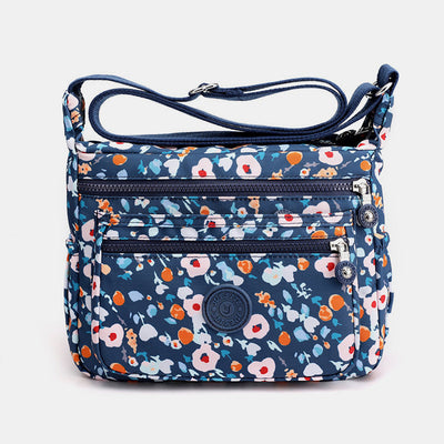 Large Capacity Waterproof Floral Crossbody Bag