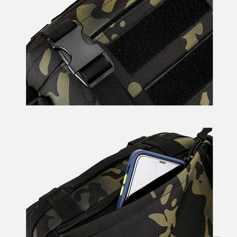 Large Camo Tactical Bag For Sports Nylon Crossbody Bag Waist Bag