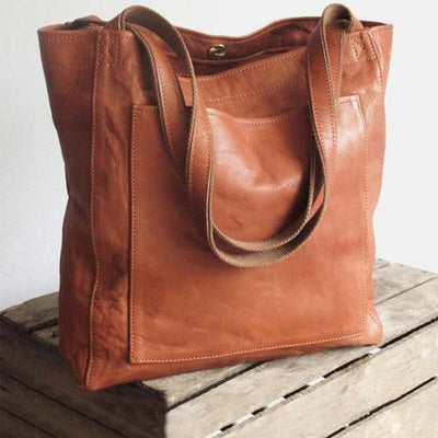 Limited Stock: Extra Large Women's Soft PU Leather Tote Shoulder Bag Handbag