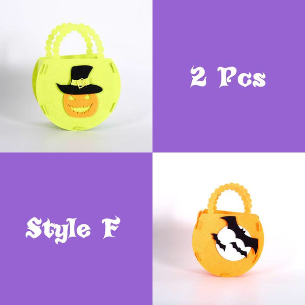 FREE TODAY: 2Pcs DIY Halloween Pumpkin Candy Bag For Children Cute Tote Bag