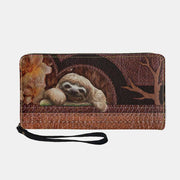 Cute Wallet for Women Large Capacity Zip Around Wallet Clutch