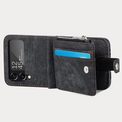 Phone Case For Z Flip5 2 In 1 Detachable Samll Wallet