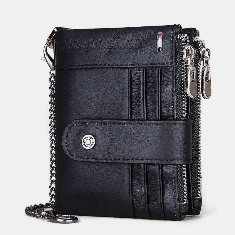 RFID Large Capacity Anti-theft Wallet With Chain