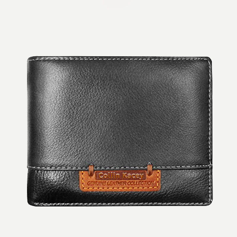 Mens Retro Bifold Short Roomy Leather Wallet Multi Style Optionals