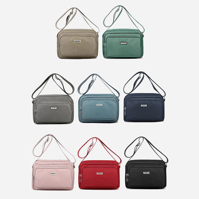 Multiple Compartment Nylon Bag Minimalist Crossbody Work Bag For Women