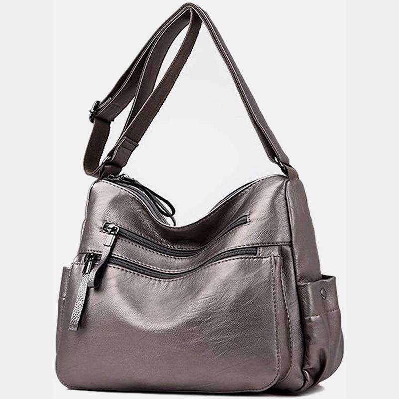 Casual Multi-Pocket Large Crossbody Bag