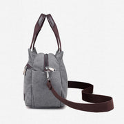 Women's Canvas Hobo Handbags Shoulder Tote Multi-Pocket Crossbody Bag