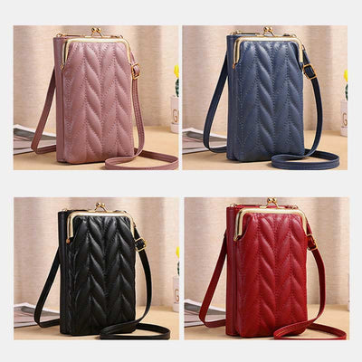 Leather Phone Bag For Women Large Capacity Crossbody Coin Wallet