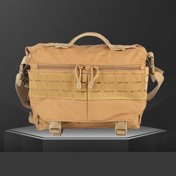 Men's Military Messenger Bag Crossbody Bag Travel Carry Bag with Multi-Slots