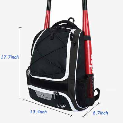 Baseball Equipment Backpack Kids Adult Training Outdoor Sports Bag