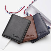 Super Slim Genuine Leather Business Soft Short Wallet