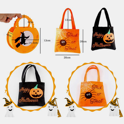 10 Pcs Halloween Kids Handmade Diy Fabric Gift Bag Handbag