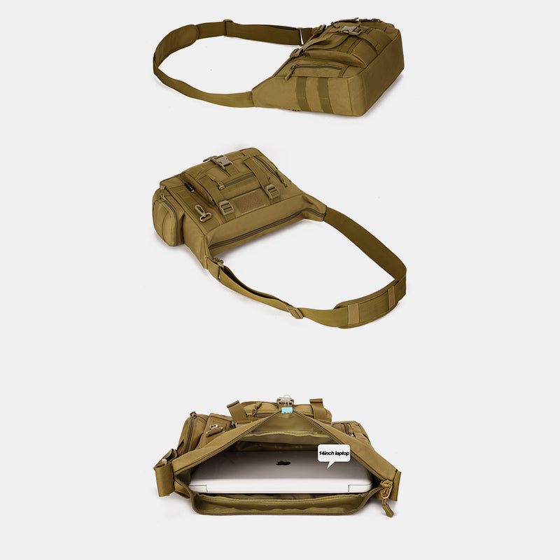 Waterproof Tactical Military Multi-Pocket Crossbody Bag