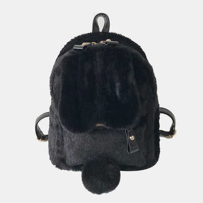 Cute Plush Backpack Daypack for Women Girls with Rabbit's Ear