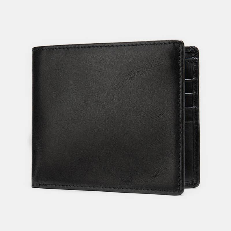 Soft Genuine Leather Multi-Slot RFID Slim Wallet