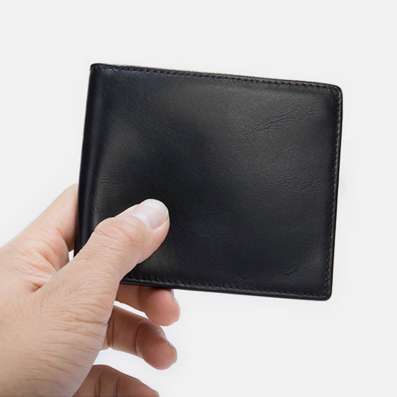 Soft Genuine Leather Multi-Slot RFID Slim Wallet