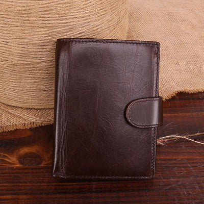 Large Capacity RFID Multi-Slot Vintage Wallet