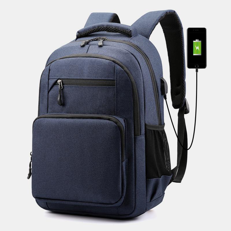 Wear-Resistant Large Capacity Laptop Backpack With USB Charging Port